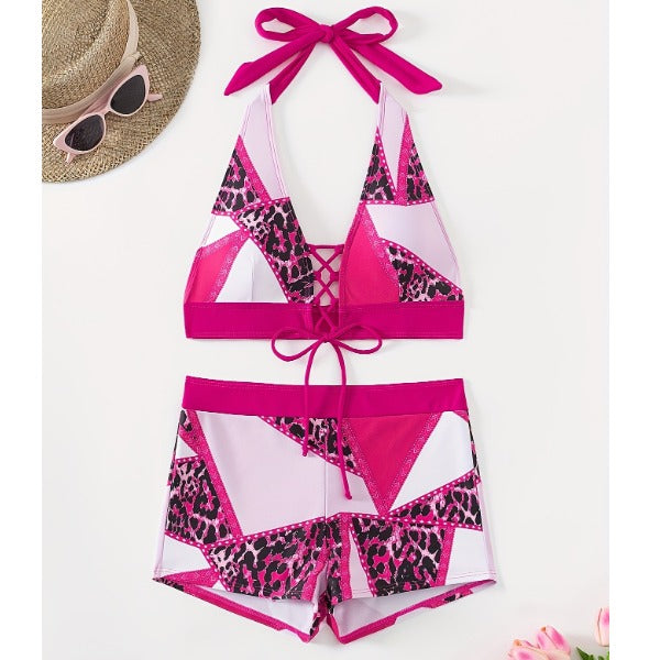 Fashionnew arrivalseparates swimsuit women's suspender tie bikini swimsuit chest push up boxer briefs swimsuit women