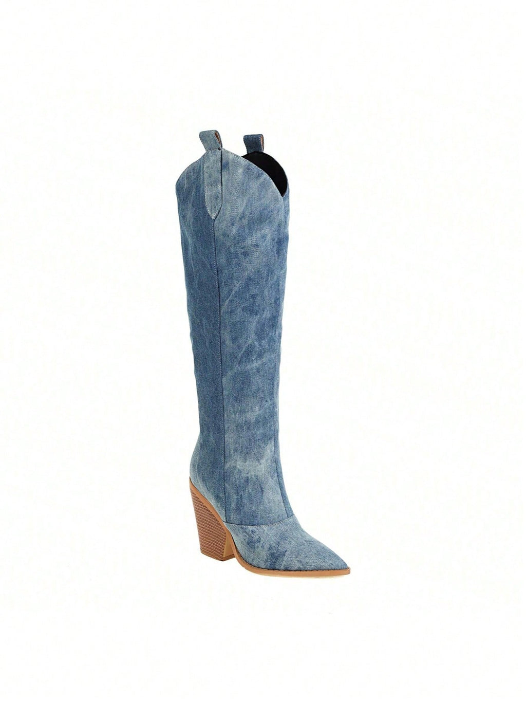 Large Size Niche Split Western Pointed Super High Heel High Tube Slim Cigarette Pants Boots