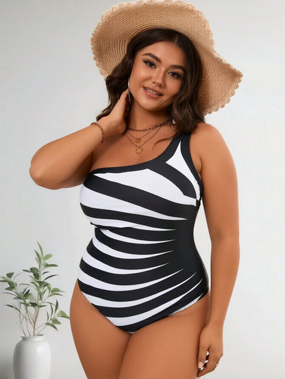 Halter V-Neck Swimsuit with Long Cover-Up and Starfish Detail