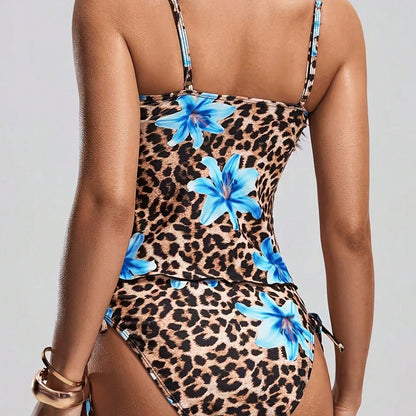 Solid High-Waisted Bikini Set