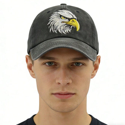Eagle Embroidered Cotton Baseball Cap Sun Cap Cap