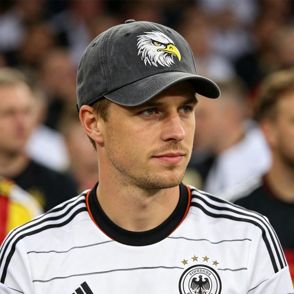 Eagle Embroidered Cotton Baseball Cap Sun Cap Cap