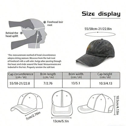 Eagle Embroidered Cotton Baseball Cap Sun Cap Cap
