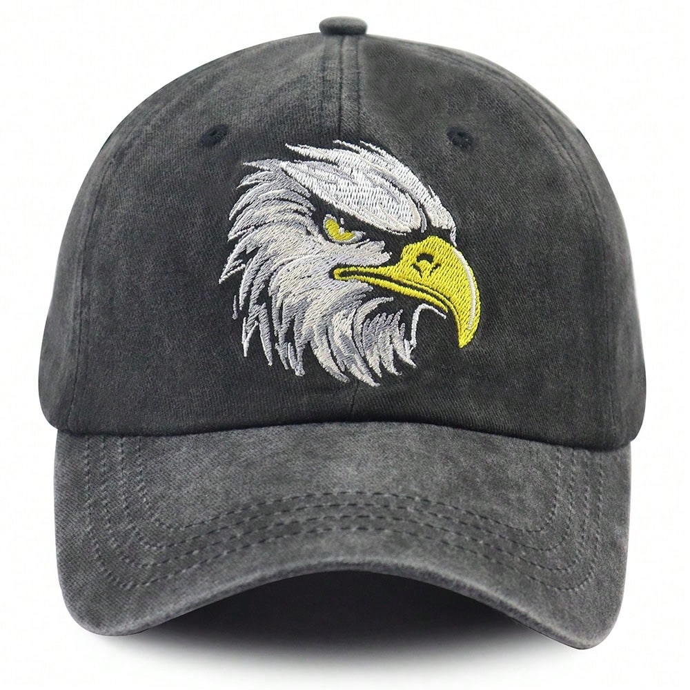 Eagle Embroidered Cotton Baseball Cap Sun Cap Cap