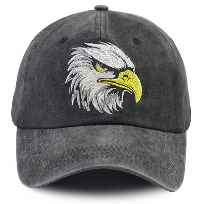 Eagle Embroidered Cotton Baseball Cap Sun Cap Cap