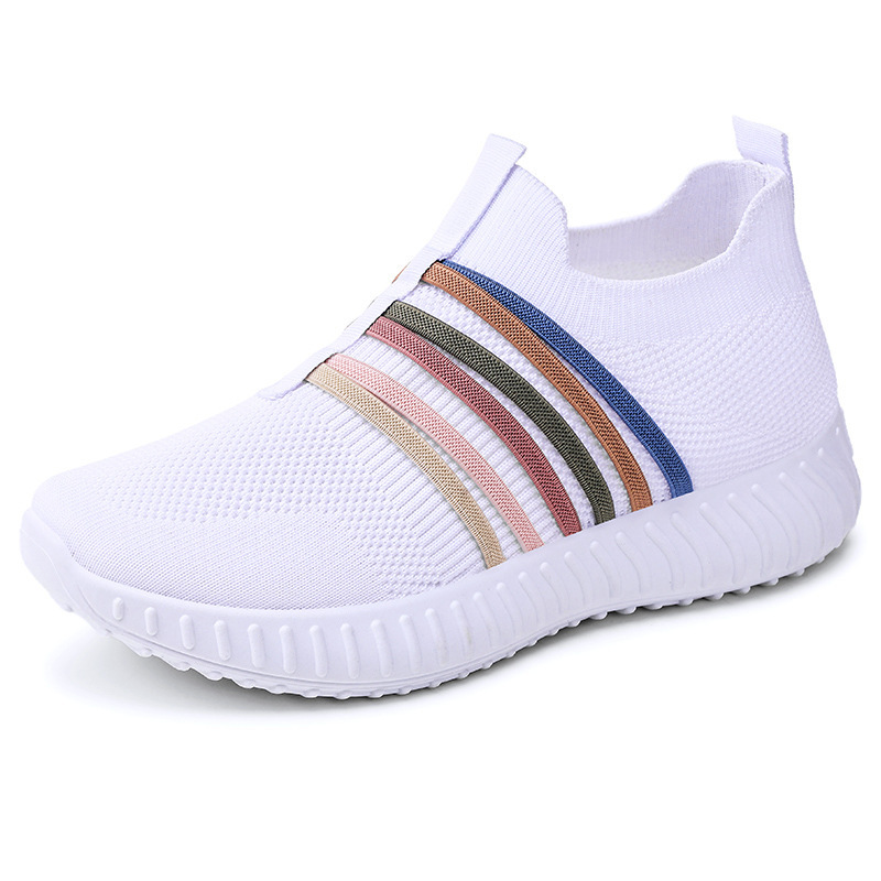 Women's casual shoes breathable mesh surface plus size soft bottom pumps