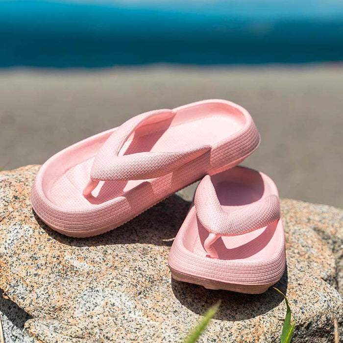 Outdoor seaside beach thick bottom flip flops