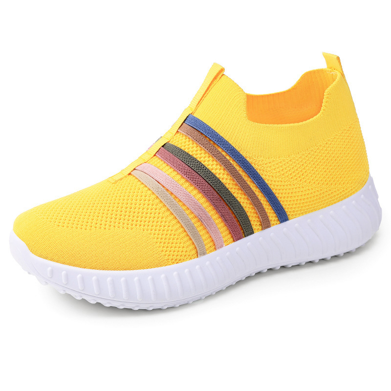 Women's casual shoes breathable mesh surface plus size soft bottom pumps