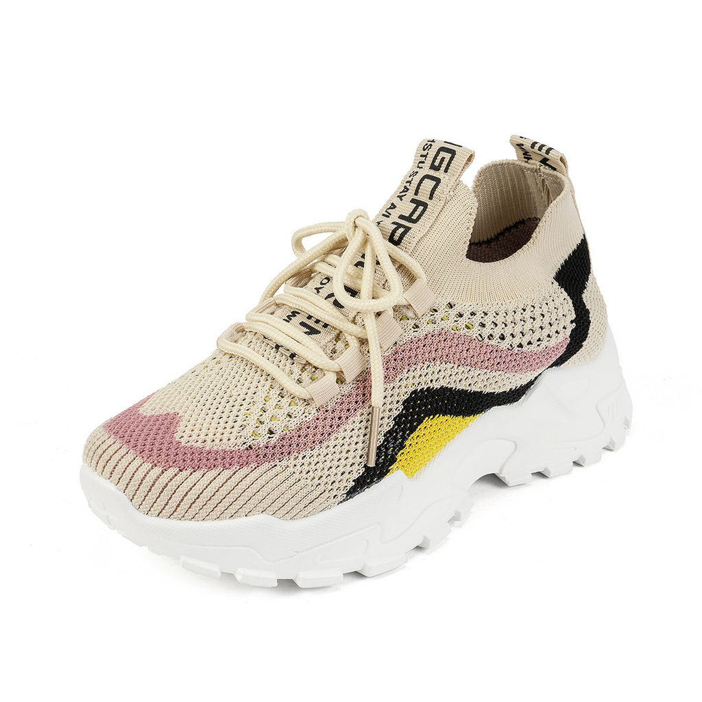 Stylish and lightweight soft bottom sports women's casual shoes