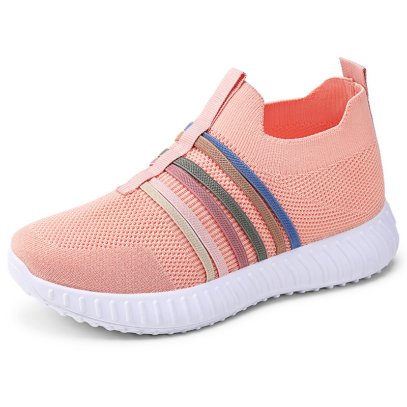 Women's casual shoes breathable mesh surface plus size soft bottom pumps