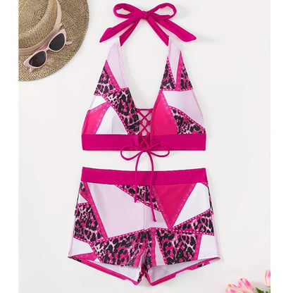 Fashionnew arrivalseparates swimsuit women's suspender tie bikini swimsuit chest push up boxer briefs swimsuit women