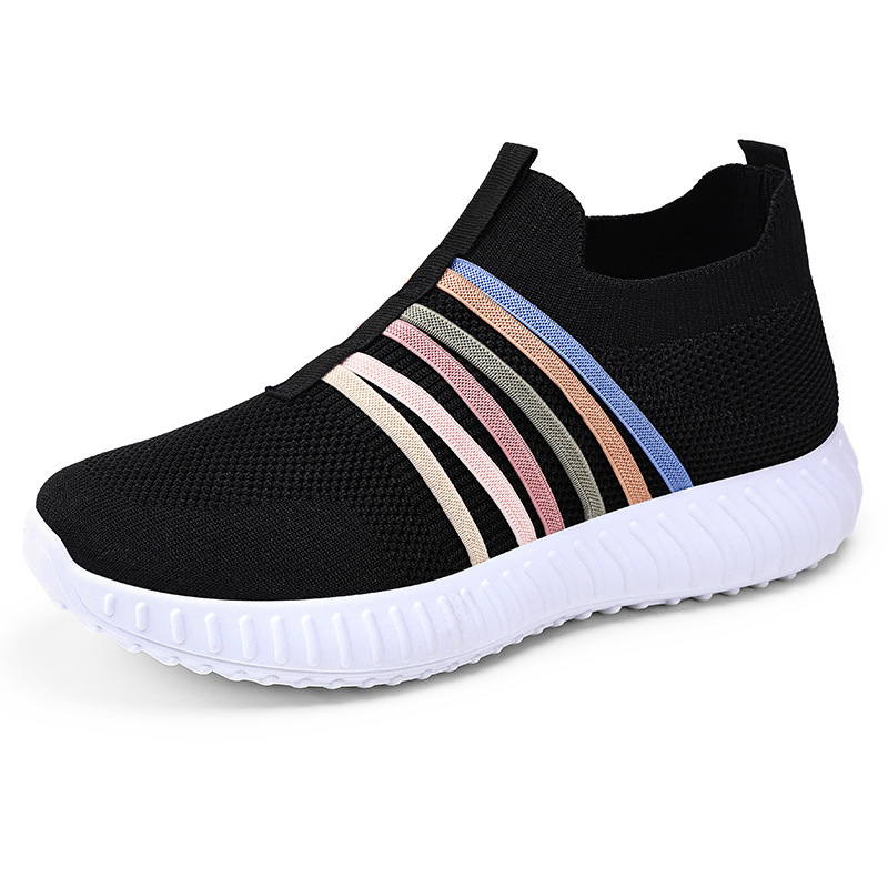 Women's casual shoes breathable mesh surface plus size soft bottom pumps